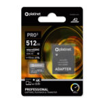 Mémoire microSDXC SECURE DIGITAL + ADAPTER SD 512GB class10 U3 A2 90MB/s