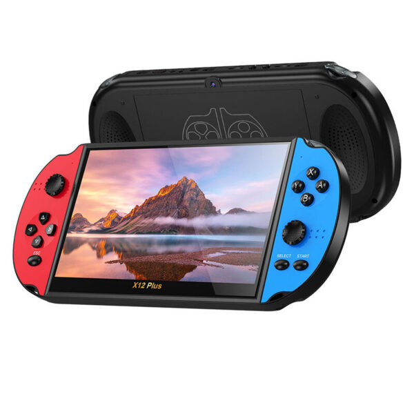 Console Jeux X12PLUS, 7", MP5, Support 8, 16, 32, 64, 128Bit games, video, camera 10000Games