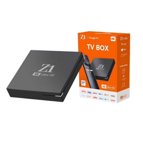 Chromecast Z1 Android TV Box 4K Ultra HD Ram 2Go / Rom 16Go, télécommande