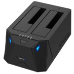 Docking Station SABRENT USB 3.0 to SATA I/II/III Dual Bay External Hard Drive Docking Station for 2.5 or 3.5in HDD, SSD with Hard Drive Duplicator/Clo