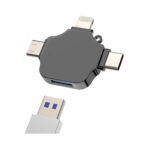 Adaptateur OTG Adapter USB Female to Type C Lightning Micro Male Converter 3in1 Thunderbolt Accessorie Apple IPhone15 14 Pro Max Plus IPad Pro LG