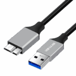 Câble Micro B USB 3.0 pour disque dur externe HDD, 0.5m, transfert de données, SSD, SMiWire, Samsung, PC, USB 3.0, 5Gbps, 3A, chargeur