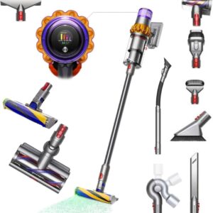 Aspirateur Dyson V15 DETECT Cordless Bagless Handheld Vacuum Total Clean Extra | Yellow/Nickel 9 accessoires Inclus