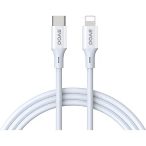 CABLE USB-C / LIGHTNING 27W X283 BLANC 1 METRE BWOO