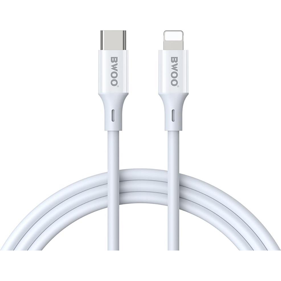 CABLE USB-C / LIGHTNING 27W X283 BLANC 1 METRE BWOO